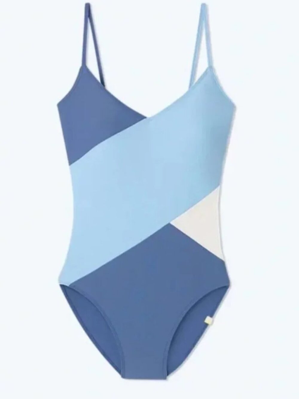 NWT Summersalt The Marina One Piece Swimsuit Sz 14 Sky Blue Mountain White Sand